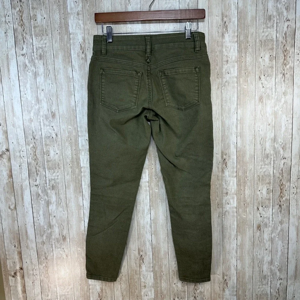 Prana Womens‎ Olive Green Skinny Jeans Size 4/27 Distressed Casual Hiking Pants